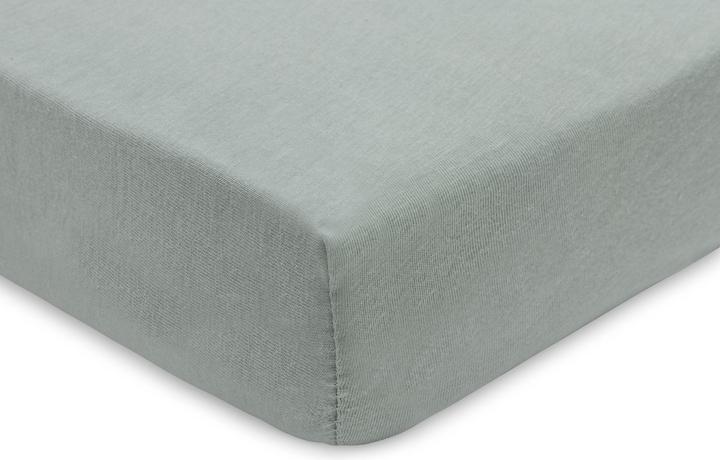 Image du produit Jollein Fix-Leintuch Jersey 2er, 60 x 120 cm, Sea Green/Biscuit (60 x 120 cm)