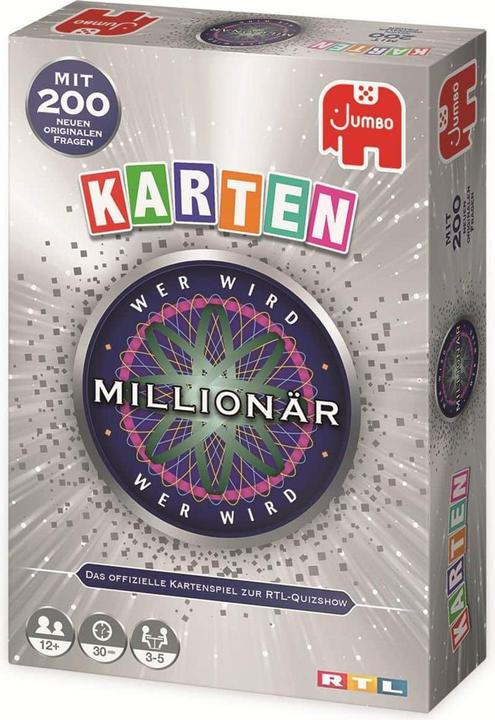 Actual product image Jumbo Who Wants To Be A Millionaire Card Game (German)
