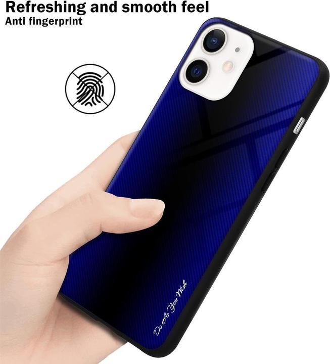 Image du produit Cadorabo TPU Couverture en verre rayé (Apple iPhone 12 mini)