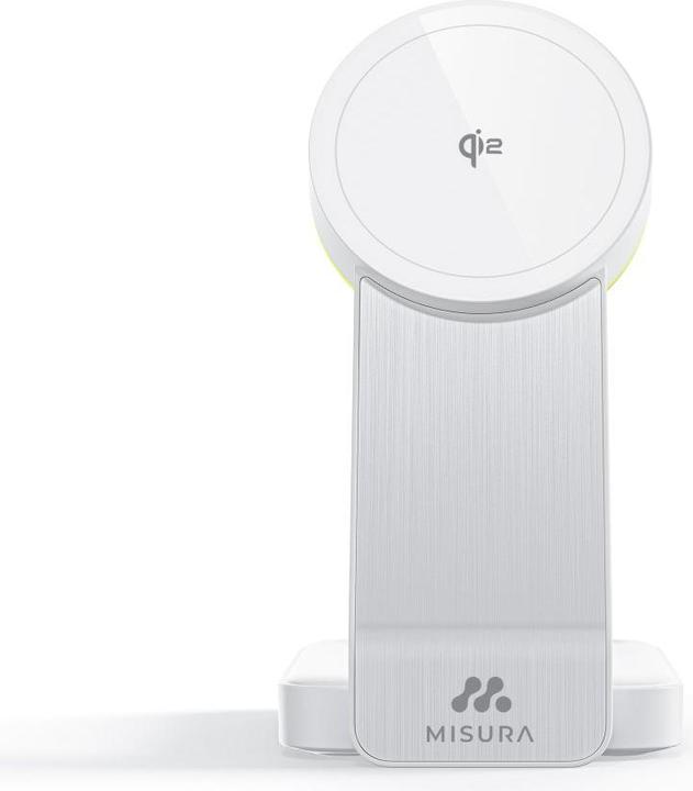 Actual product image Misura MH10 3-in-1 Foldable Wireless Charging Station - WHITE (30 W)