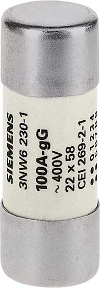 Immagine prodotto Siemens Fusibile ceramico MT 16A 500V AC 22x58mm 3NW6205-1 (Fusibile del cilindro, 16 A)