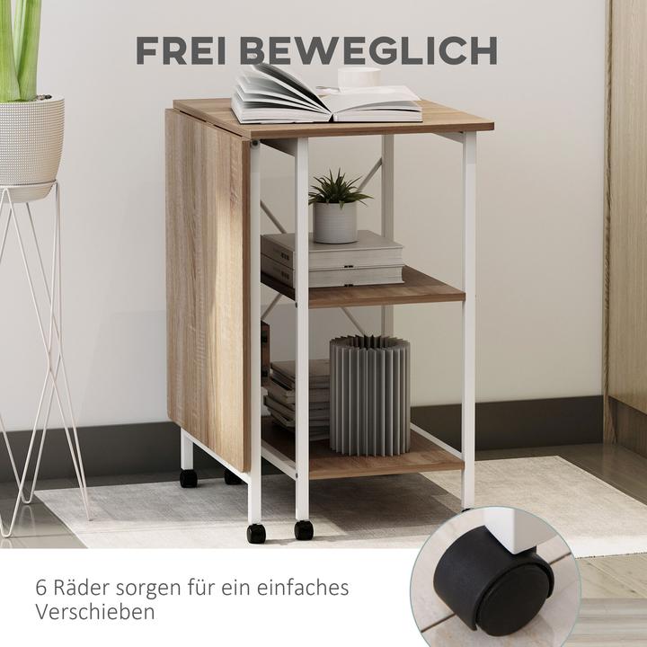Immagine prodotto Homcom Tavolo pieghevole (107 x 55 x 76 cm)