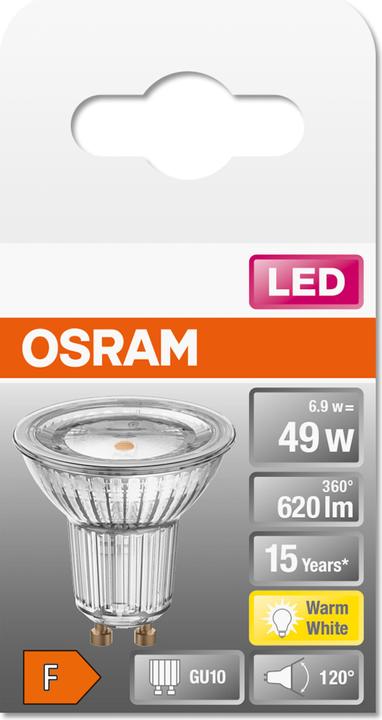 Produktbild Osram Led Star Par16 (GU10, 6.90 W, 620 lm, 1 x, F)