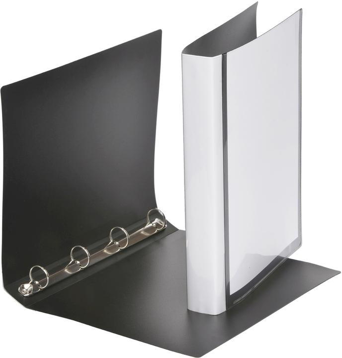 Foldersys Classeur à anneaux 4 anneaux noir 4,0 cm DIN A4 (A4, 40 mm, 1 pièce(s))