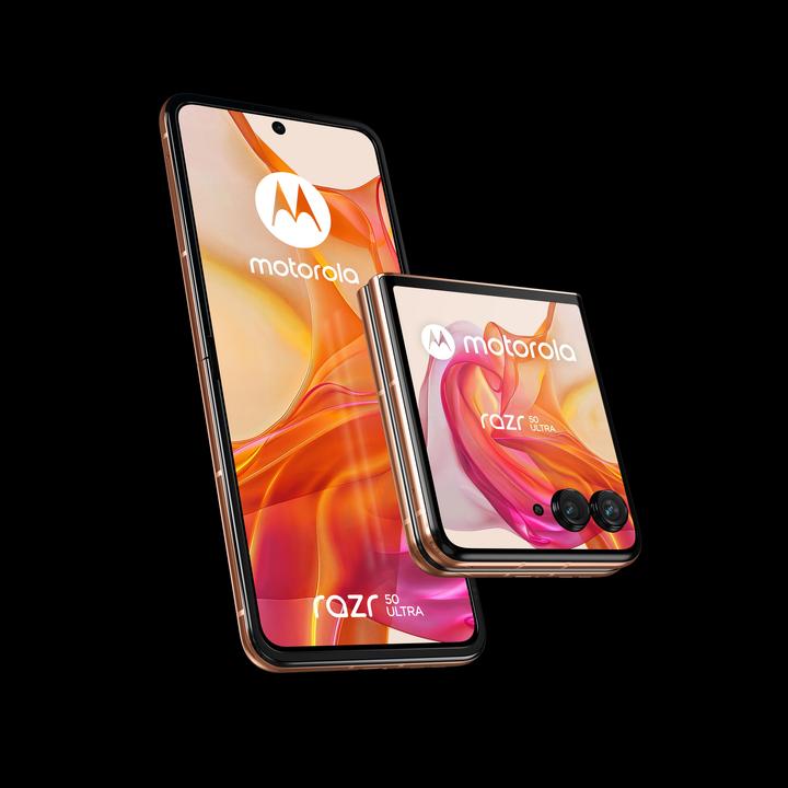 Immagine prodotto Motorola Razr 50 Ultra (512 GB, Peach Fuzz, 6.90", SIM + eSIM, 50 Mpx)