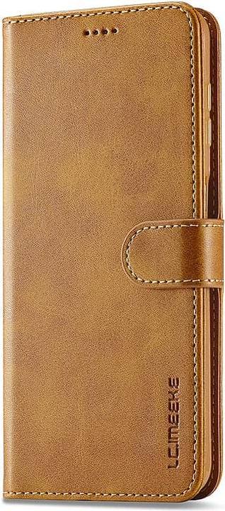 Image du produit LC.Imeeke Samsung A71 (2020) - Wallet Etui mit 3 Kartenfächern & Magnetverschluss, hellbraun/orange (Samsung Galaxy A71)
