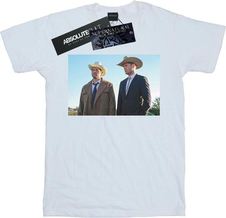 Actual product image Supernatural Womens/Ladies Stetson Boys Cotton Boyfriend T-Shirt (3XL)