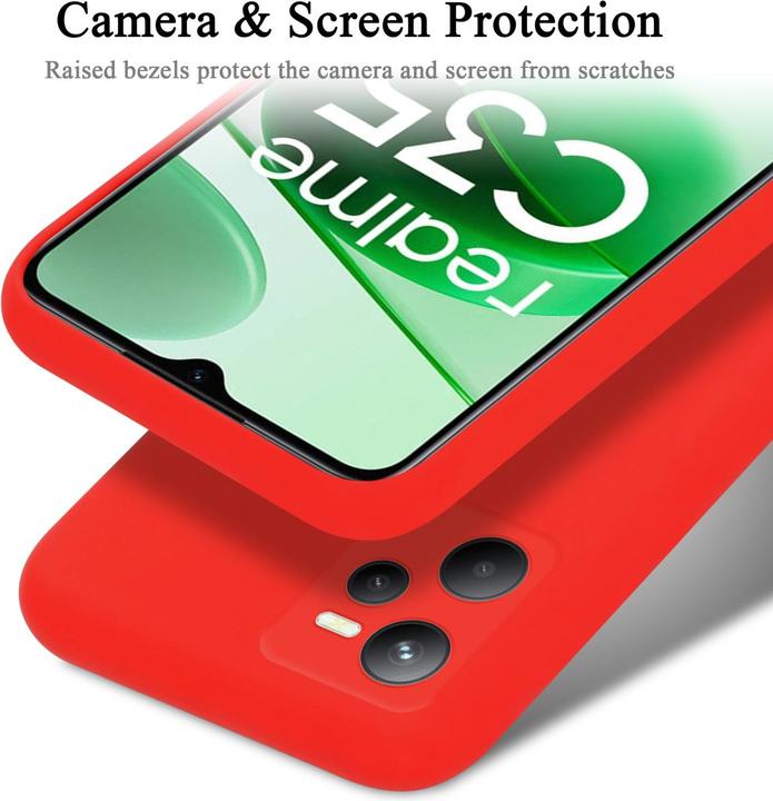 Actual product image Cadorabo TPU Liquid Silicone Case Cover for Realme C35 / Narzo 50A PRIME (Realme C35, Realme Narzo 50A Prime)