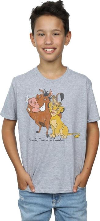 Image du produit The Lion King T-shirt classique Simba Timon et Pumba pour garçons (128)