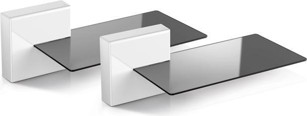 Meliconi Ghost Cubes Soundbar Wand (1 Paar, Wandmontage)