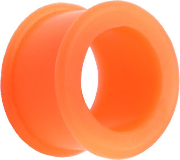 Image du produit Star Piercing Tunnel épais orange (sans laiton, Silicone)