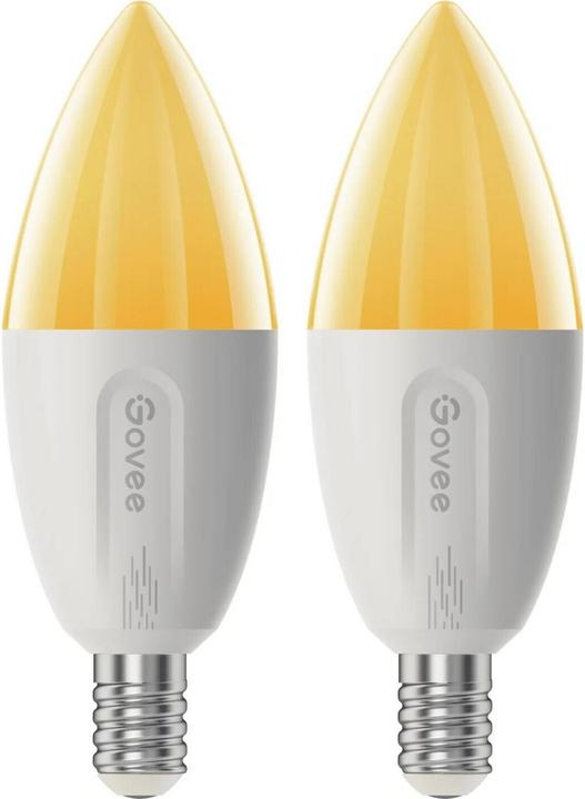 Govee Smart Light Bulb E14, RGBWW, CRI groesser als (E14, 5 W, 450 lm, 1 x, F)