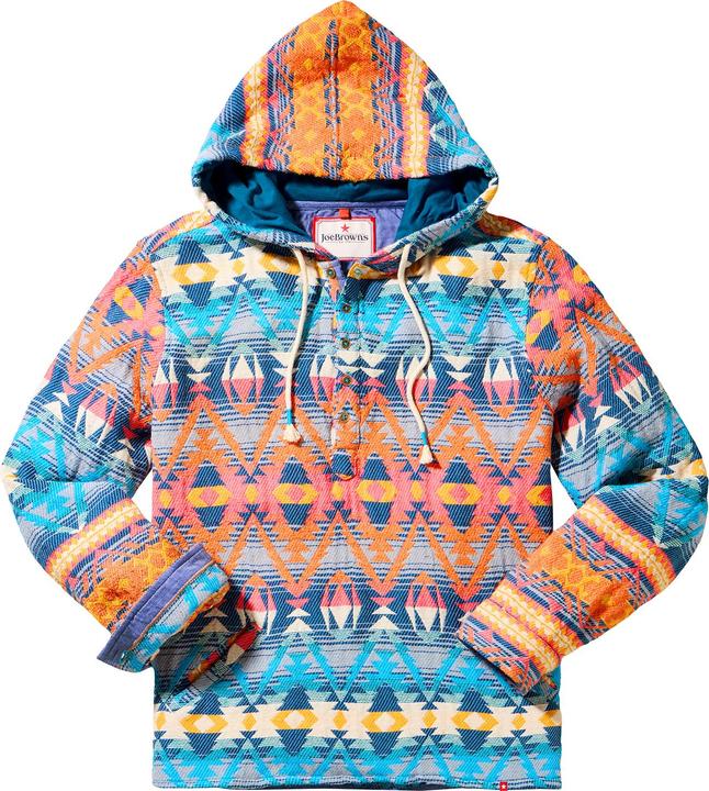 Produktbild Joe Browns Bright Aztec Button Detail Hoodie (M)