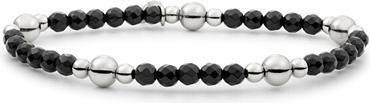 Produktbild Sparkling Jewels Sparkling Black Onyx Beaded Bracelet
