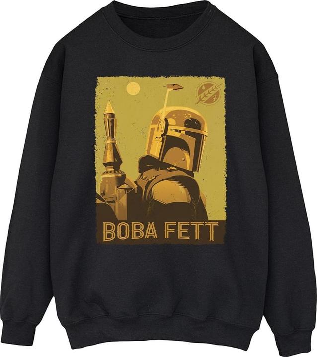 Actual product image Star Wars Mens The Book Of Boba Fett Planetary Stare Sweatshirt (L)