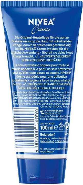 Actual product image NIVEA Cream tube (Body cream, 100 ml)