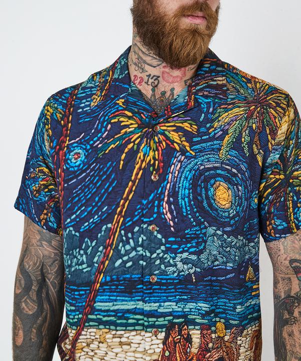Produktbild Joe Browns Beach Mosaic Print Revere Collar Shirt (S)