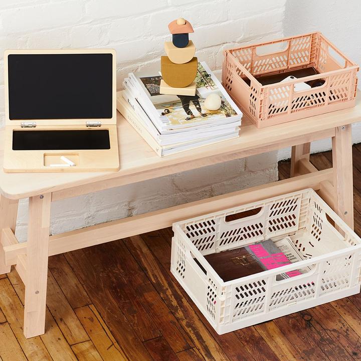 Actual product image 3 Sprouts Folding crate medium clay (29.5 x 21 x 12.5 cm)