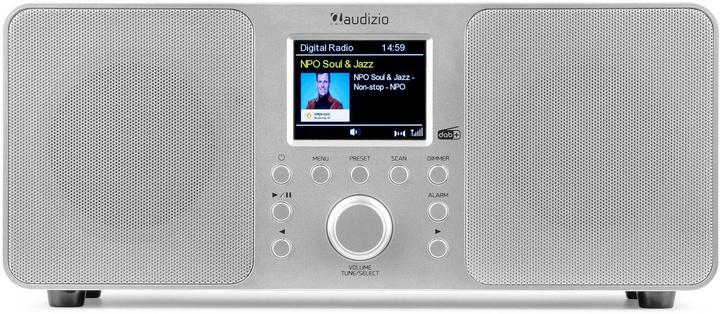 Produktbild Audizio DAB+ Radio Genua Silber, Radio Tuner: FM, DAB+ (FM, DAB+, Bluetooth)