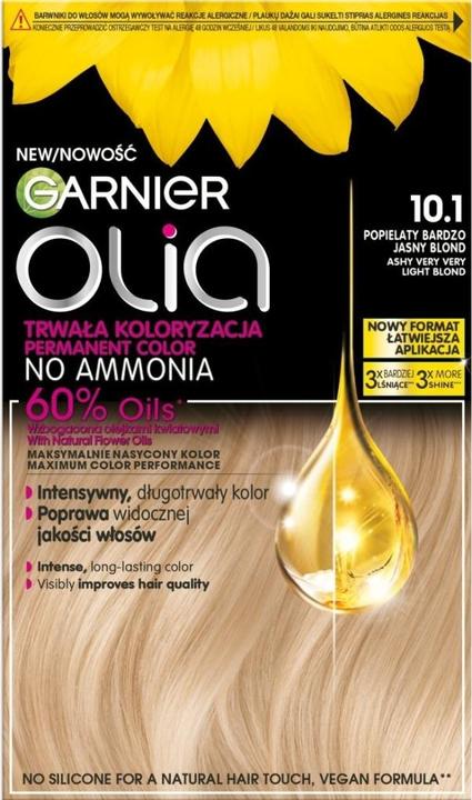 Image du produit Garnier Olia Hair Color 101 Ashy Very - Une coloration vibrante avec une belle finition cendrée (101 Ashy Very)