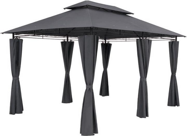 Garden Pleasure Pavilion Moldau rectangular, anthracite (400 cm, 300 cm)