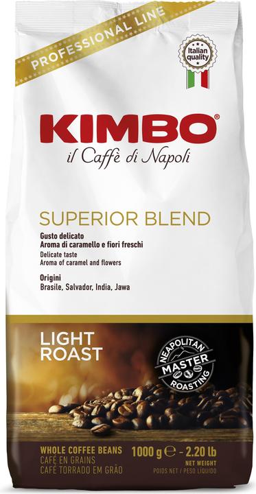 Kimbo Miscela superiore (1000 g, Arrosto leggero)