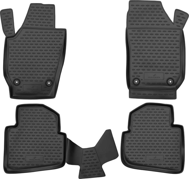 Produktbild Walser Gummimatten XTR für Skoda Roomster 03/2006 - 05/2015 (2 Vordermatten + 2 Rückmatten)