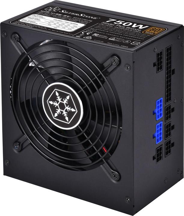 Produktbild Silverstone SST-ST75F-PB - Strider Plus Series, 750W 80 Plus Bronze ATX PC Power Supply, Low Noise 1 (750 W)