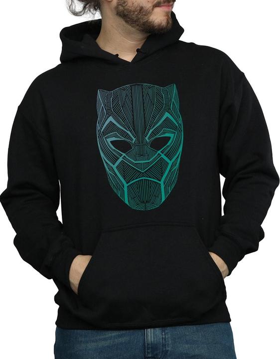 Produktbild Schwarzer Panther Stammesmaske Hoodie (S)