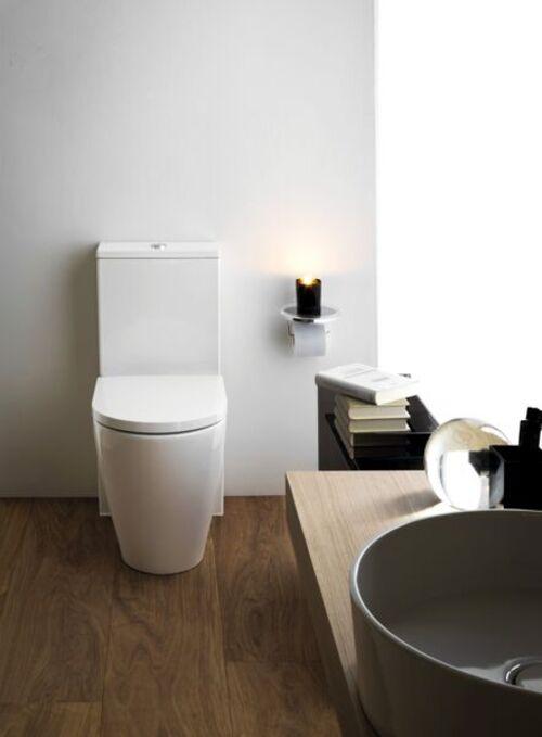 Actual product image Laufen Kartell By Black Toilet Seat with Soft Close &amp Quick Release Function