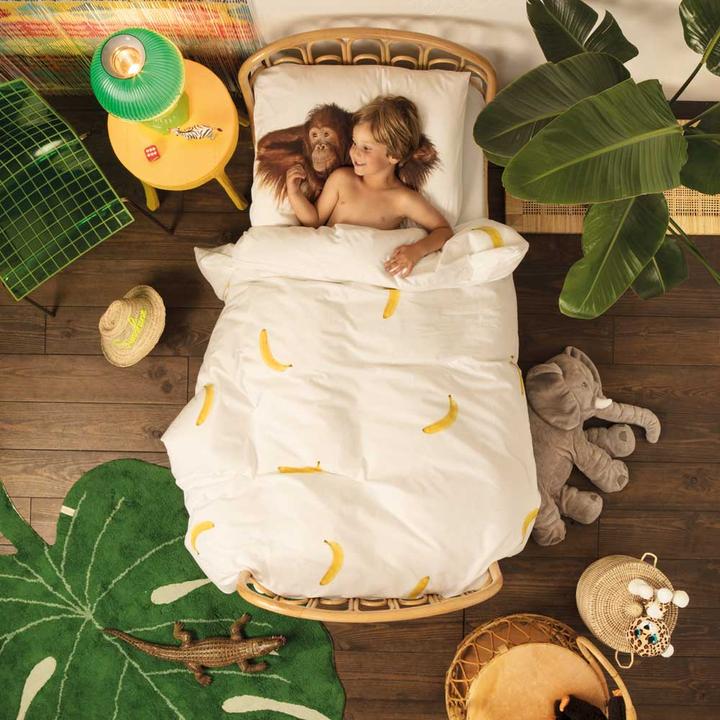 Produktbild Snurk Bettwäsche Affe und Bananen 135 x 200
