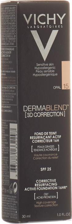 Actual product image Vichy Dermablend (3D Correction) Skin Imperfections Optically Correcting Make-up (15 Opal)