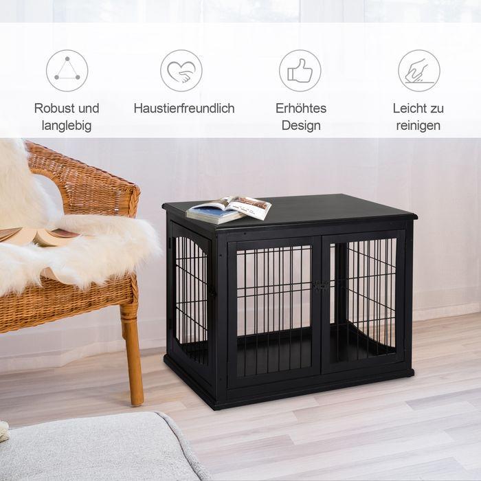 Immagine prodotto Swisshandel24 Cuccia per cani Casetta per cani Box da trasporto con piano d'appoggio Gabbia per animali di (Cane, Riflettori, Pieghevole)