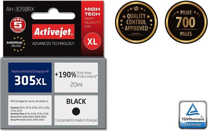 Immagine prodotto Activejet Cartuccia d'inchiostro AH-305CRX (sostituto di HP 305XL 3YM63AE premium colore) (FC)