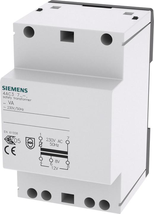Actual product image Siemens Safety transformer 24VA Primary AC 230V 50Hz Secondary 8V 12V AC m