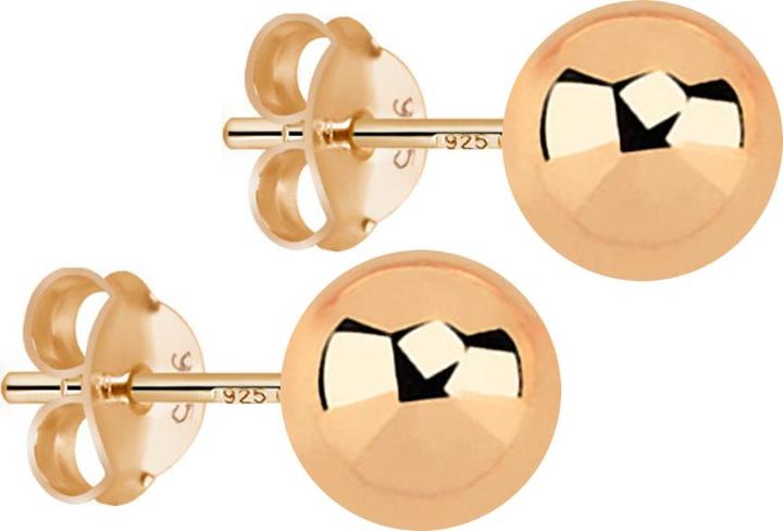 Produktbild Star Piercing Ohrstecker mit Kugel rosegold (925 Sterlingsilber, ohne Messing)