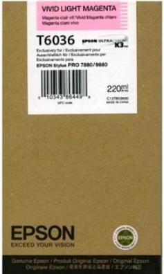 Actual product image Epson Ink cartridge vivid light mag. T603600 Stylus Pro 7880/9880ml (M)