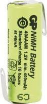 GP Batteries 2/3AAA 12V-400MAH NIMH BATTERI MED Z-LODDEFLIGE (400 mAh)