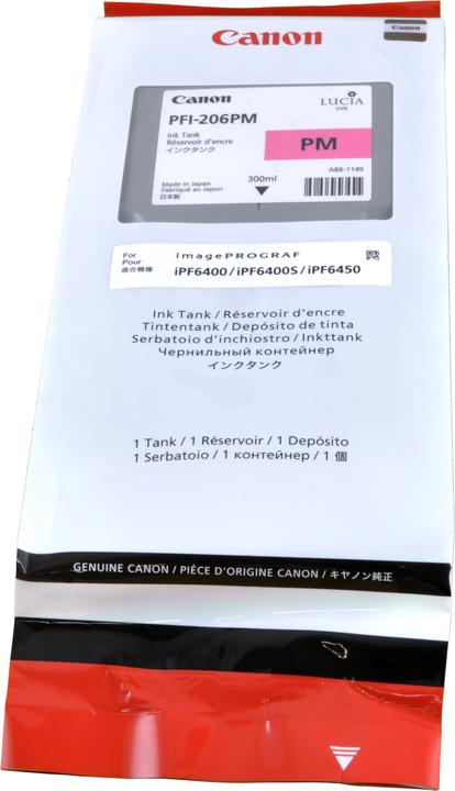Actual product image Canon Ink Large Format magenta Orig.Nr. PFI-206PM (PM)