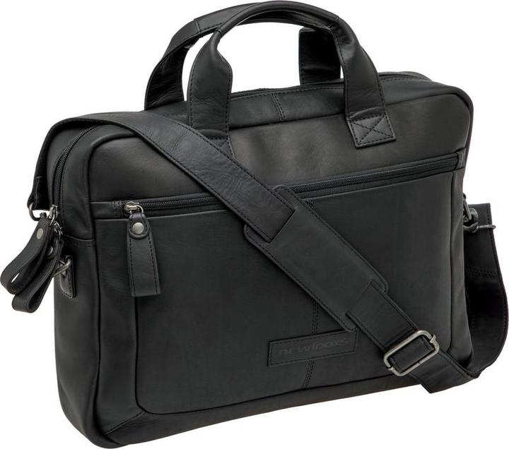 Image du produit New Looxs Laptop -Tasche Neue Looxs Luko 7,5 l - 42 x 6 x 30 cm - hergestellt aus Luxusleder - Schwarz (7.50 l, Sacoches)