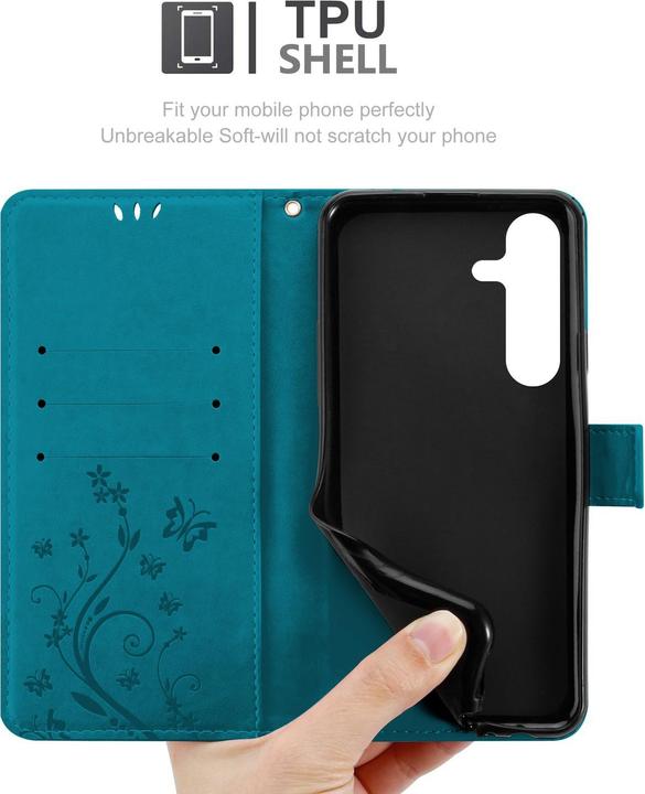 Image du produit Cadorabo Coque pour Samsung Galaxy S25 pour Fleur Book (Samsung Galaxy S25)