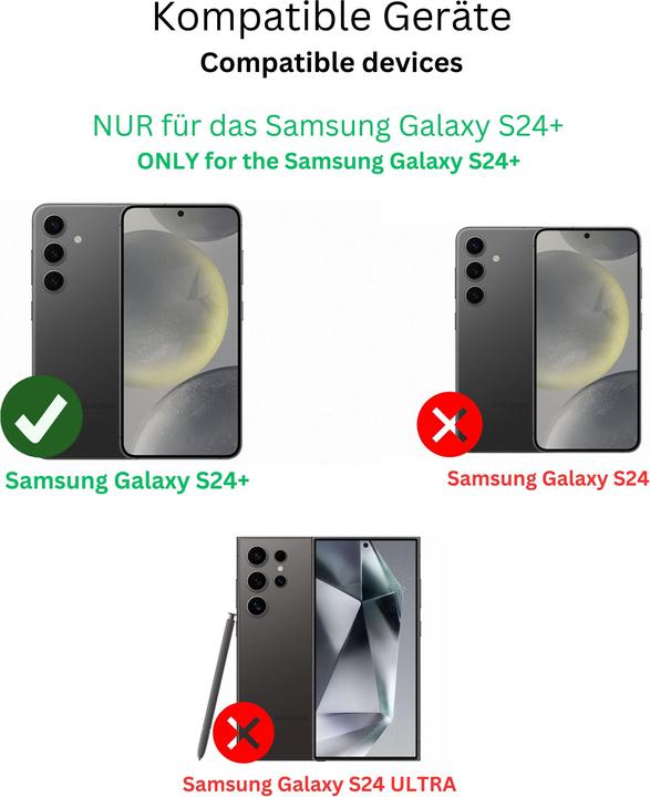 Actual product image Dipos Screen Protector 2-Way Anti-Shock (1 Piece, Samsung Galaxy S24+)