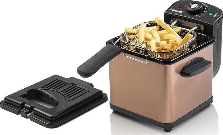 Produktbild Bestron Best Fritteuse 1,2L AF100CO kupfer 1000W