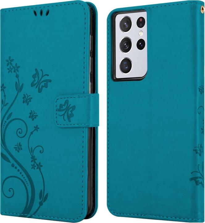 Image du produit Cadorabo Pochette Flower Book (Samsung Galaxy S21 Ultra)