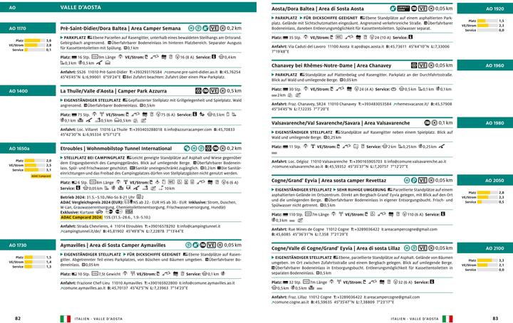 Energy Label Adac Stellplatzführer 2025 Deutschland und Europa (German, 2025)