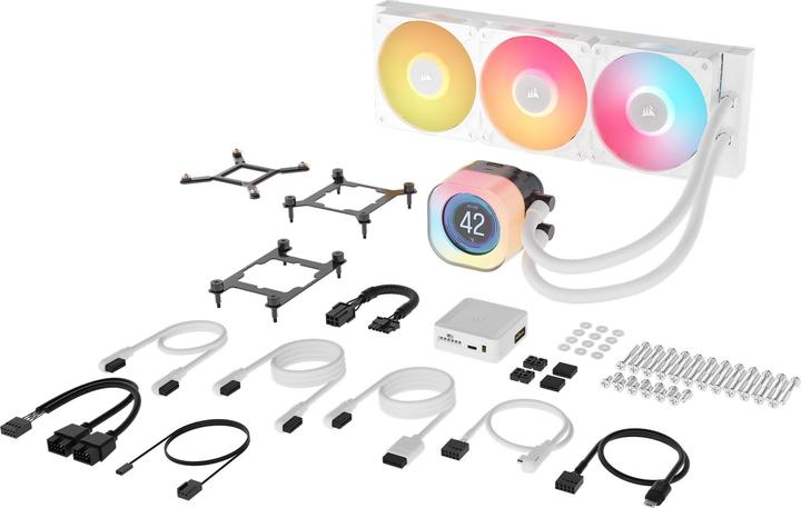 Actual product image Corsair iCUE LINK TITAN 360 RX LCD White