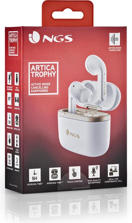 Actual product image NGS Artica trophy white (5 h, Wireless)