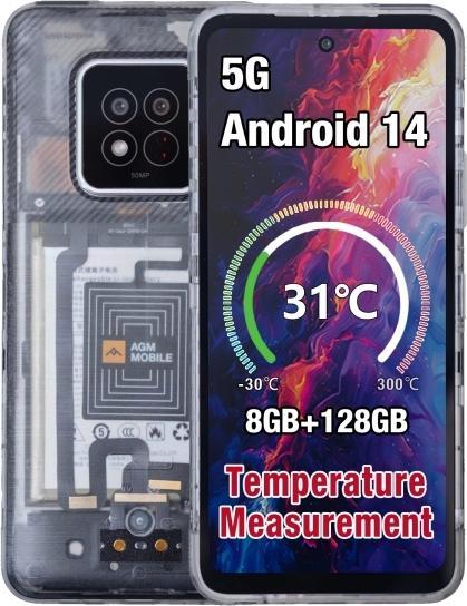 Produktbild AGM X6 Phantom 5G 8/128, tr (128 GB, Phantom, 6.78", Dual SIM, 50 Mpx, 5G)