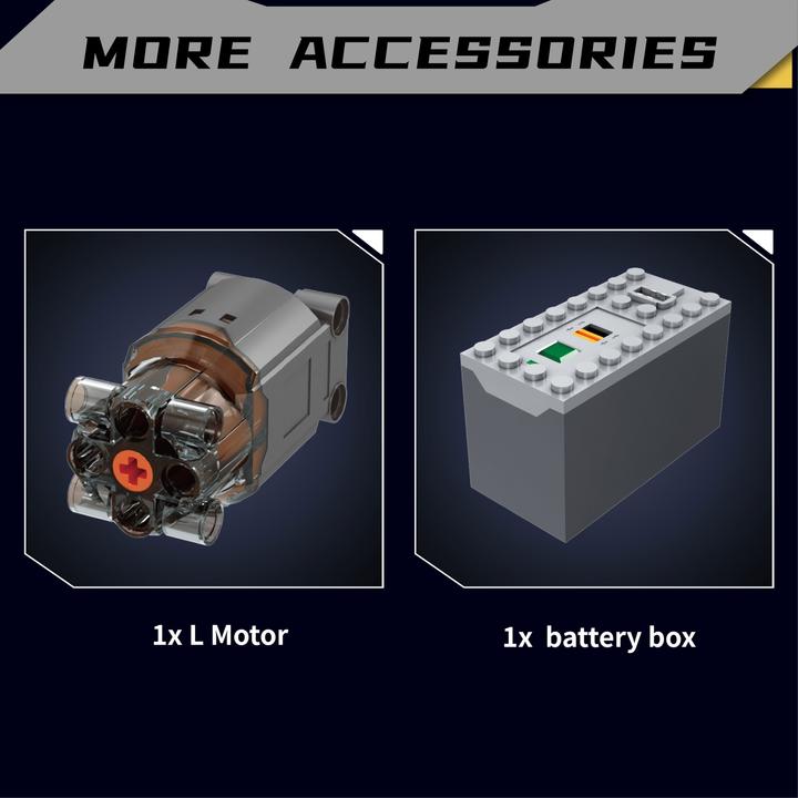 Actual product image Mould King 8-cylinder V-engine