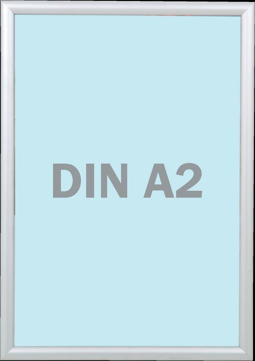 Produktbild Franken Plakatrahmen "Outdoor", DIN A2, 25 mm Rahmenprofil silbereloxierter Aluminium-Klapprahmen, Kunststof